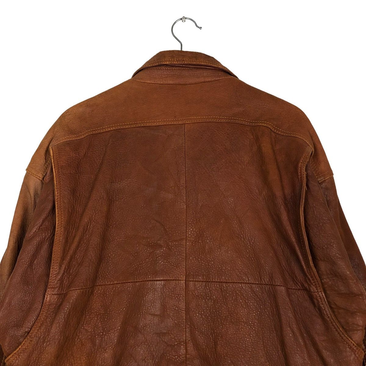 Vintage 🔥VINTAGE FLY BIKER LEATHER JACKET ZUFOLO JAPAN Size US L / EU 52-54 / 3 - 9 Thumbnail