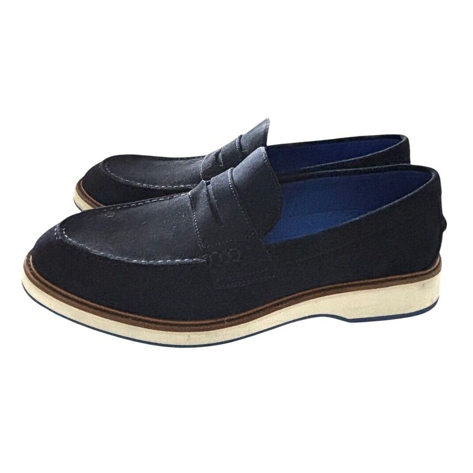 Cole Haan Cole Haan Osborn Grand 360 Penny Loafer 11.5 M C38245 Blue Size US 11.5 / EU 44-45 - 5 Thumbnail