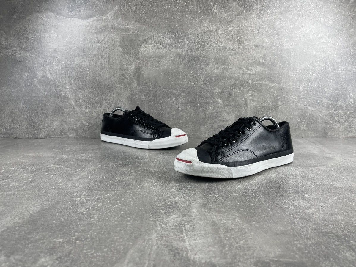 Converse × Vintage CONVERSE Jack Purcell Archives Dark/White Leather Sneakers Size US 8.5 / EU 41-42 - 4 Thumbnail