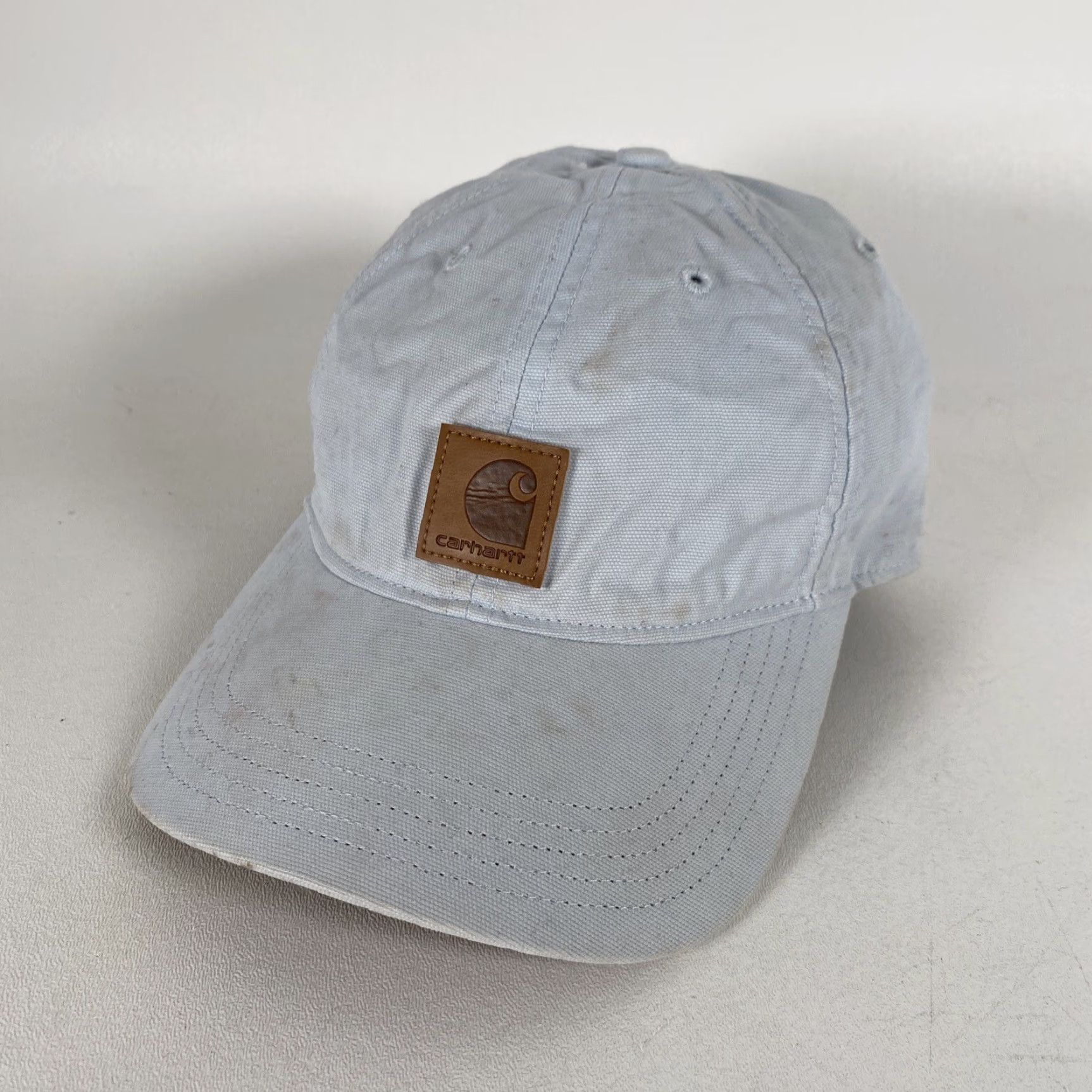 Carhartt VINTAGE Carhartt Force 102427 Women's Odessa Cap Light Blue Canvas Adjustable READ Size ONE SIZE - 2 Thumbnail