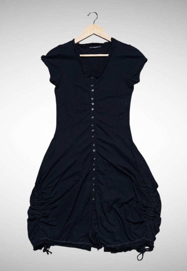 Marithe + Francois Girbaud Archive MFG Ruched Bubble Hem Dress Grunge Avant Garde Size S / US 4 / IT 40 - 4 Thumbnail