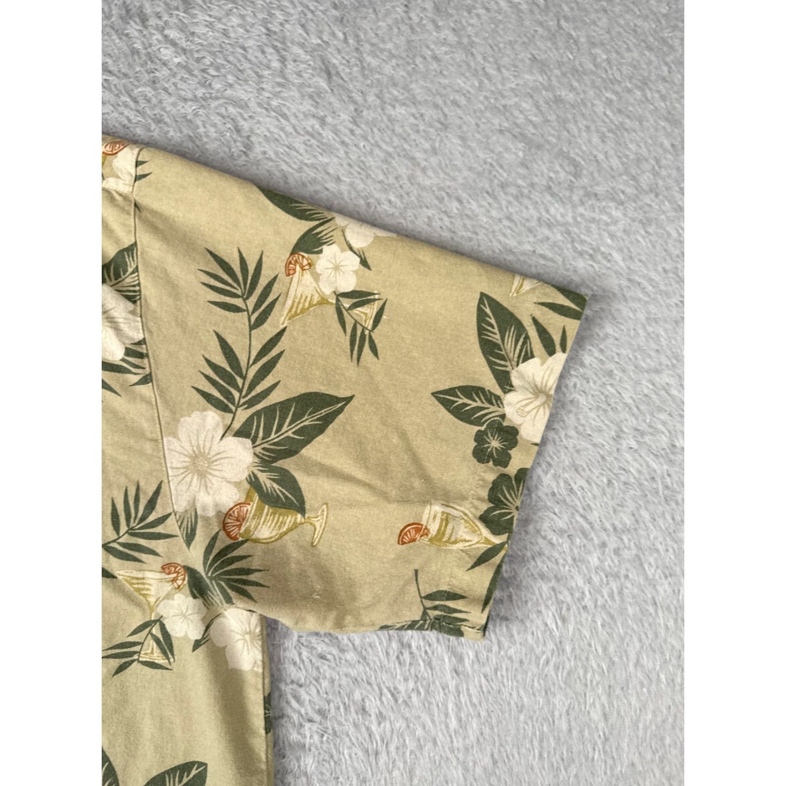 Vintage Portofino Shirt Portofino Shirt Hawaiian Shirt Extra Large Green Floral Cocktail Silk Blend Button-Up Men’s Shirt Aloha Hawaiian Floral Size US XL / EU 56 / 4 - 2 Thumbnail