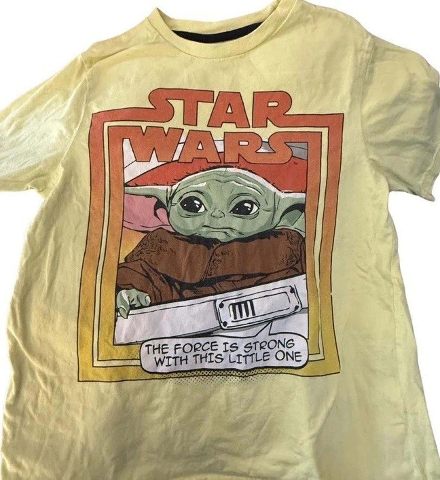 Star Wars Star Wars Mandalorian Grogu Baby Yoda T-Shirt YS 14/16 - New Size US XXS / EU 40 - 2 Thumbnail