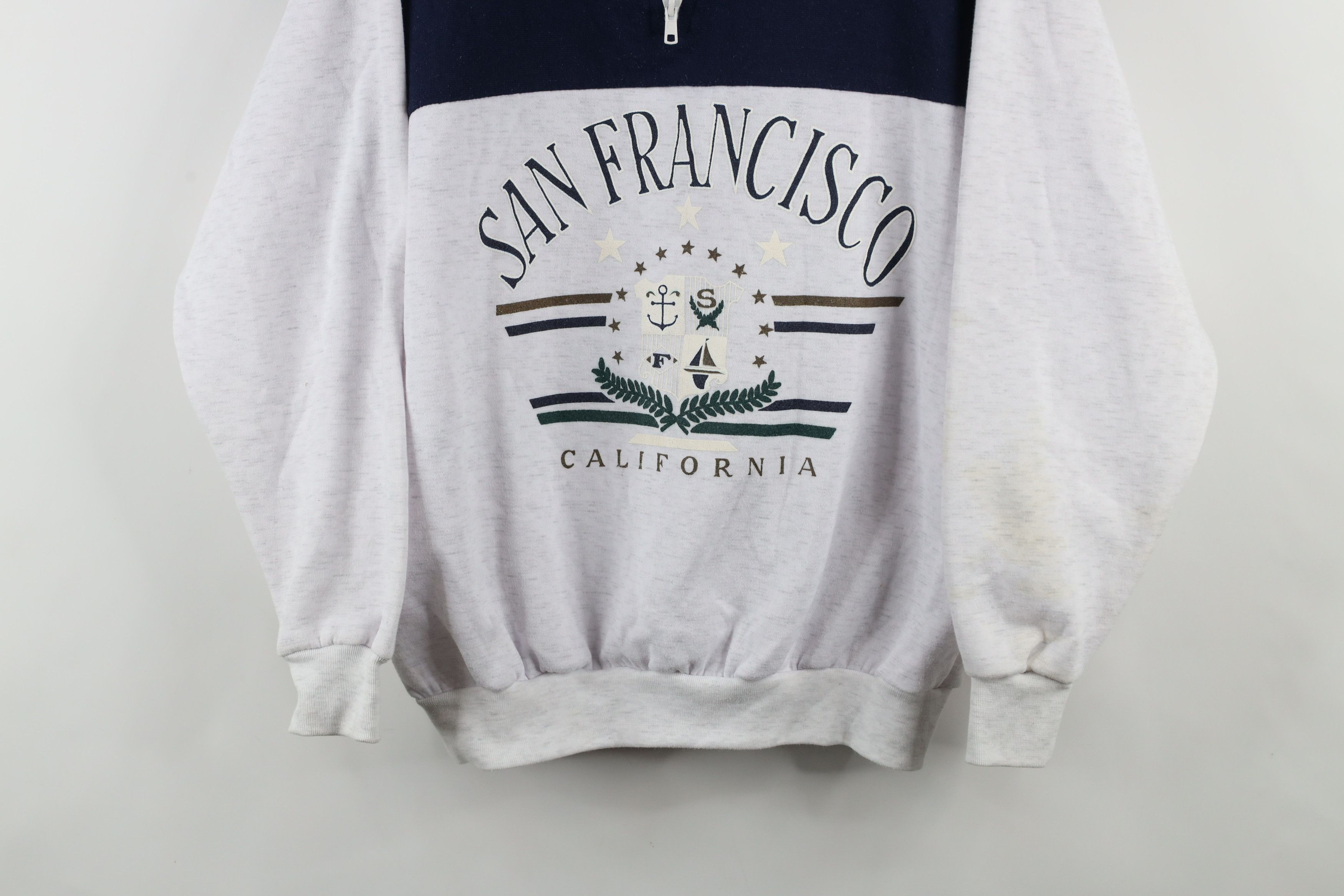Vintage Vintage 90s Streetwear California Half Zip Sweatshirt USA Size M / US 6-8 / IT 42-44 - 3 Thumbnail