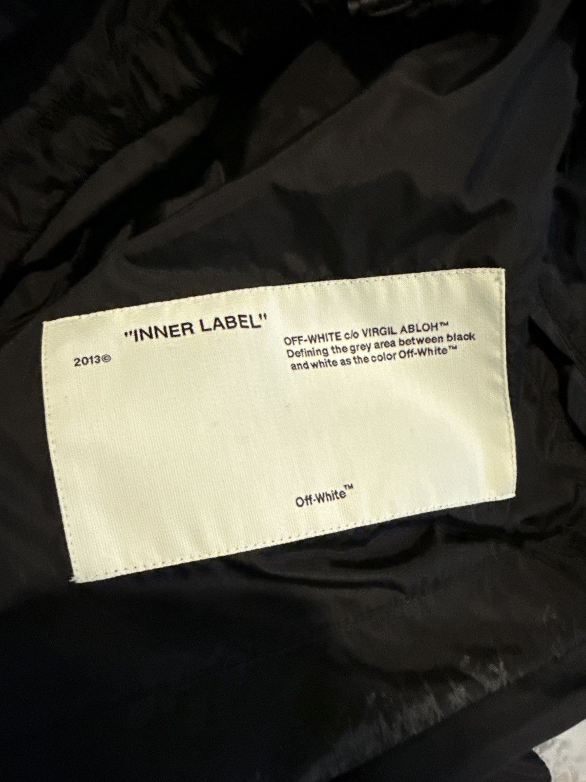 OFF-WHITE Unfinished Windbreaker Jacket Oversized Size Xs