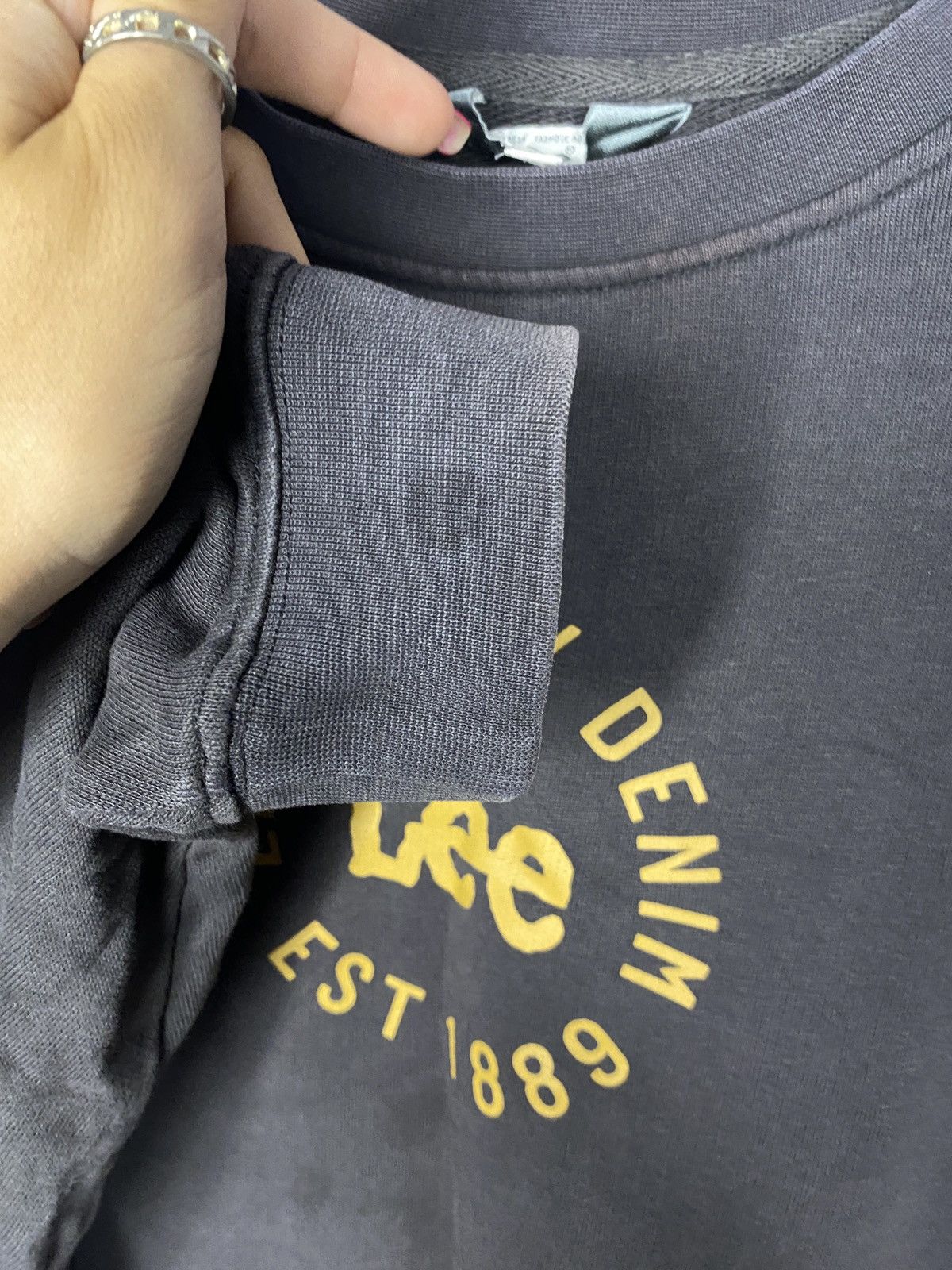 Lee Womens vintage Lee sweatshirt big logo street wear y2k Size S / US 4 / IT 40 - 8 Thumbnail