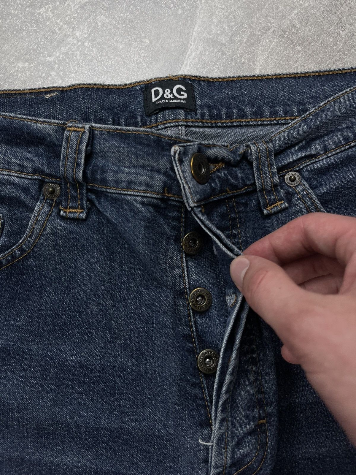 Dolce & Gabbana Vintage Y2K D&G Dolce & Gabbana Denim Jeans Straight Fit Size 32" / US 10 / IT 46 - 11 Thumbnail