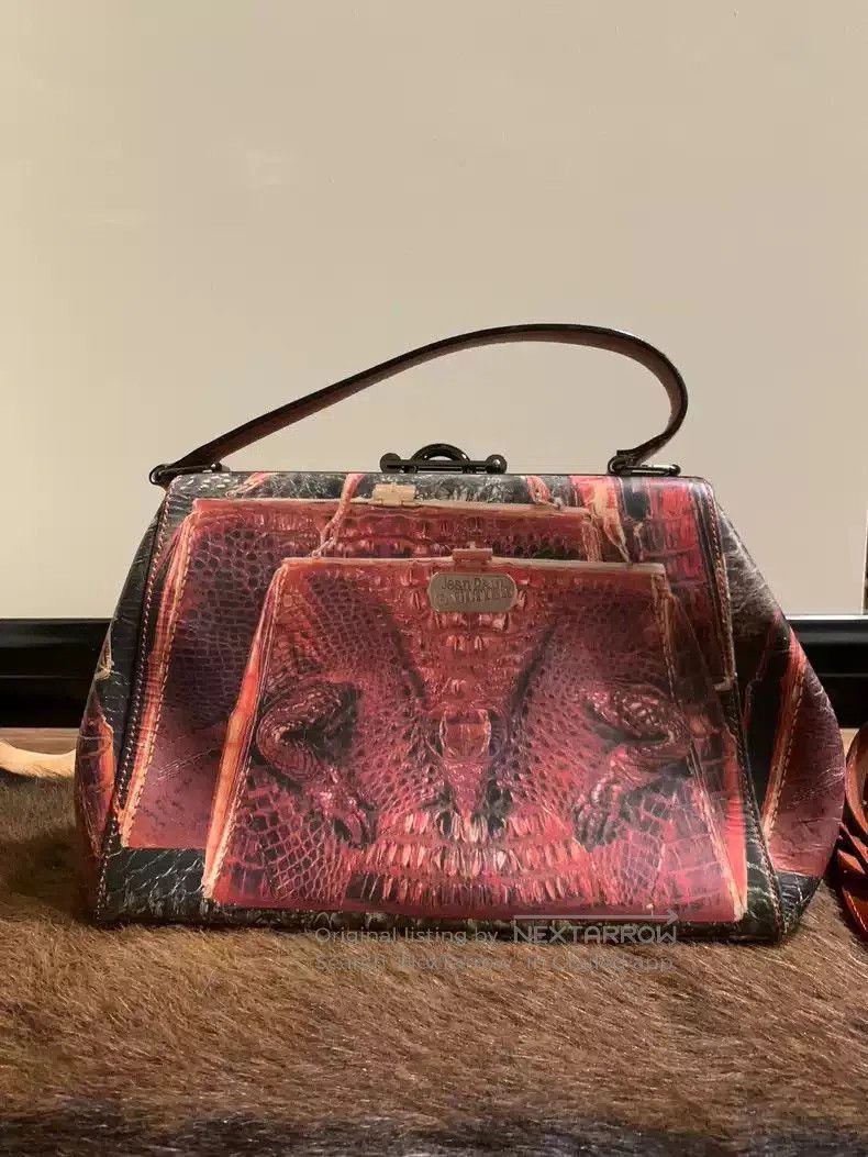 Jean Paul Gaultier Jean Paul Gaultier Medieval red crocodile bag. Size ONE SIZE - 4 Thumbnail