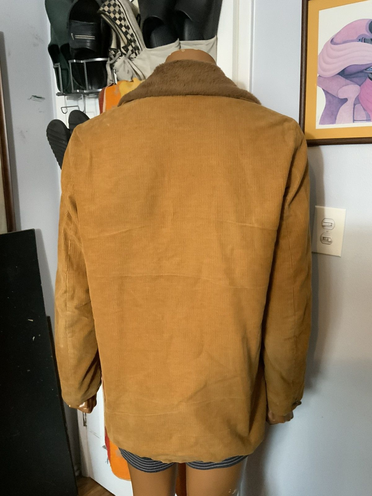 Vintage Vintage 70s Sherpa Line Corduroy Western Leather Button Coat Size US M / EU 48-50 / 2 - 13 Thumbnail