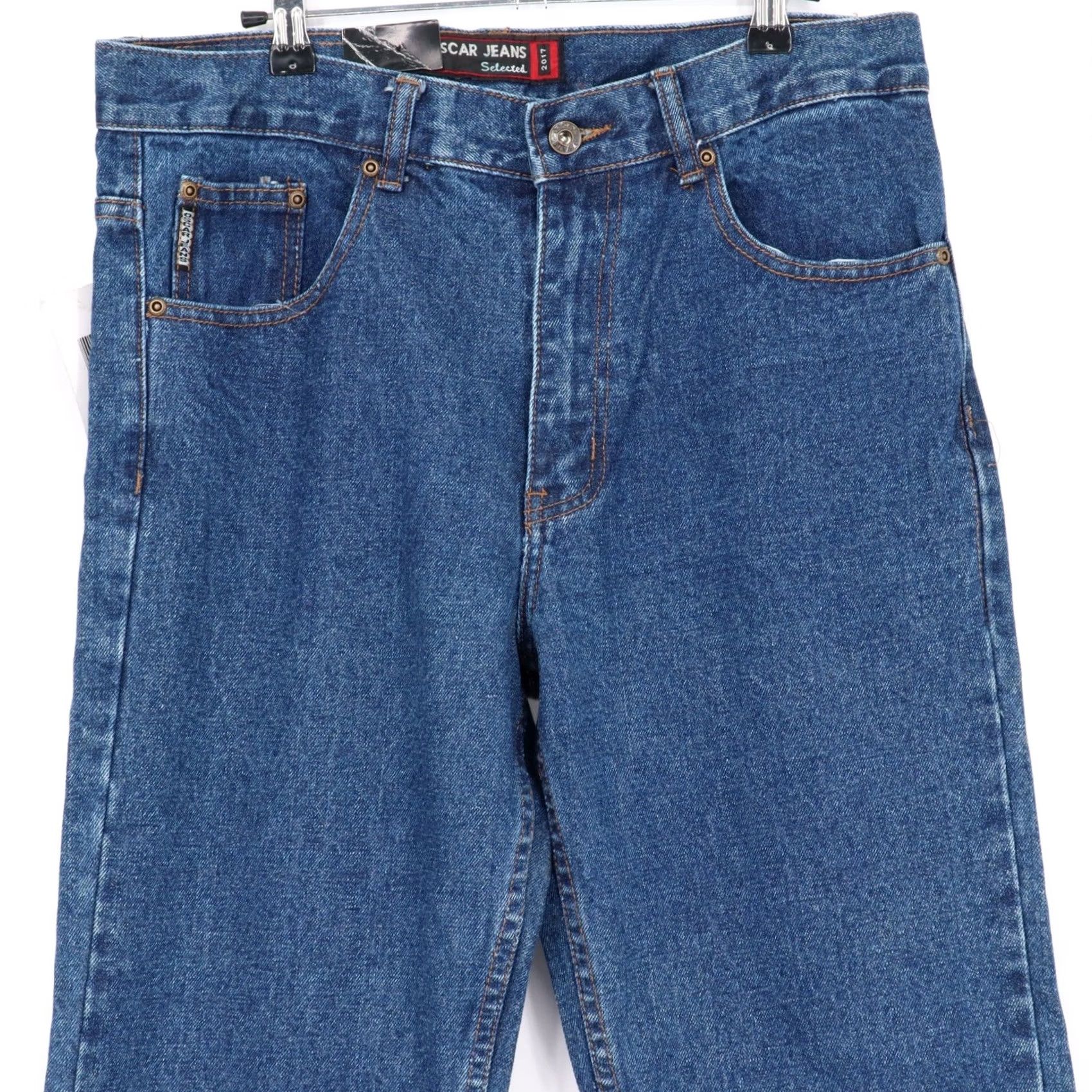 Denime Oscar Jeans Jeans Stone Wash Blue Straight Leg Comfort Fit 32x30 NWT Mens Regular CA999 Denim Stone wash Blue 5-Pocket Mens Jeans Size US 32 / EU 48 - 2 Thumbnail