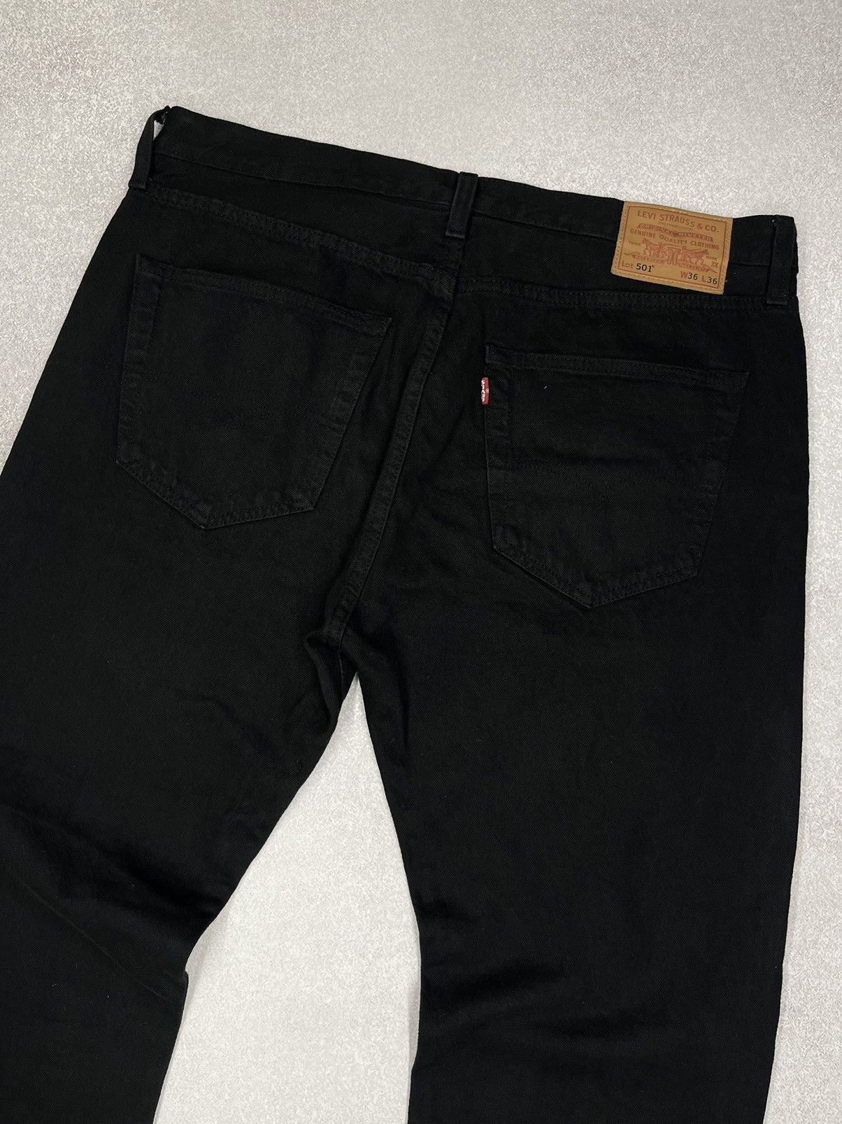 Levi's Mens Levis 501 Premium Black Denim Jeans Size US 36 / EU 52 - 3 Thumbnail