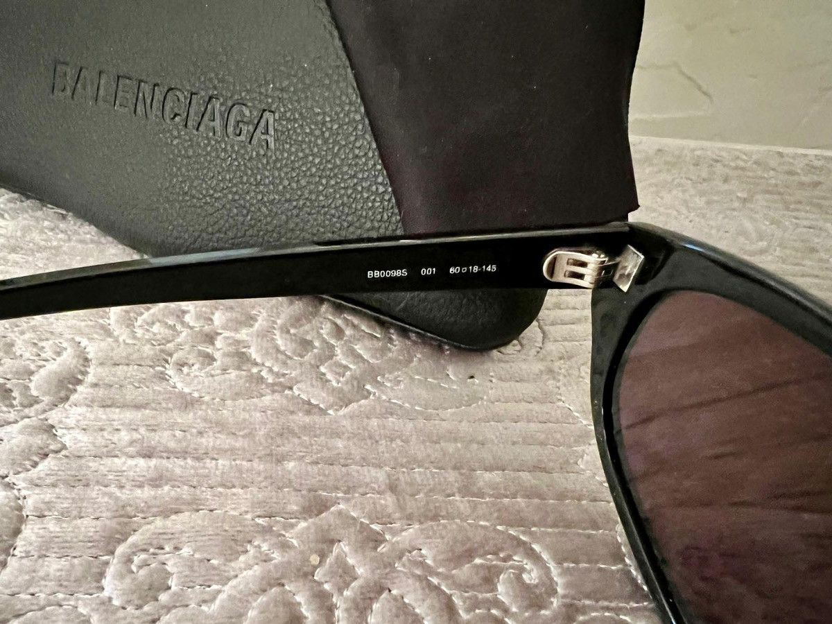 Balenciaga Balenciaga 60MM Rectangle Sunglasses Size ONE SIZE - 4 Thumbnail