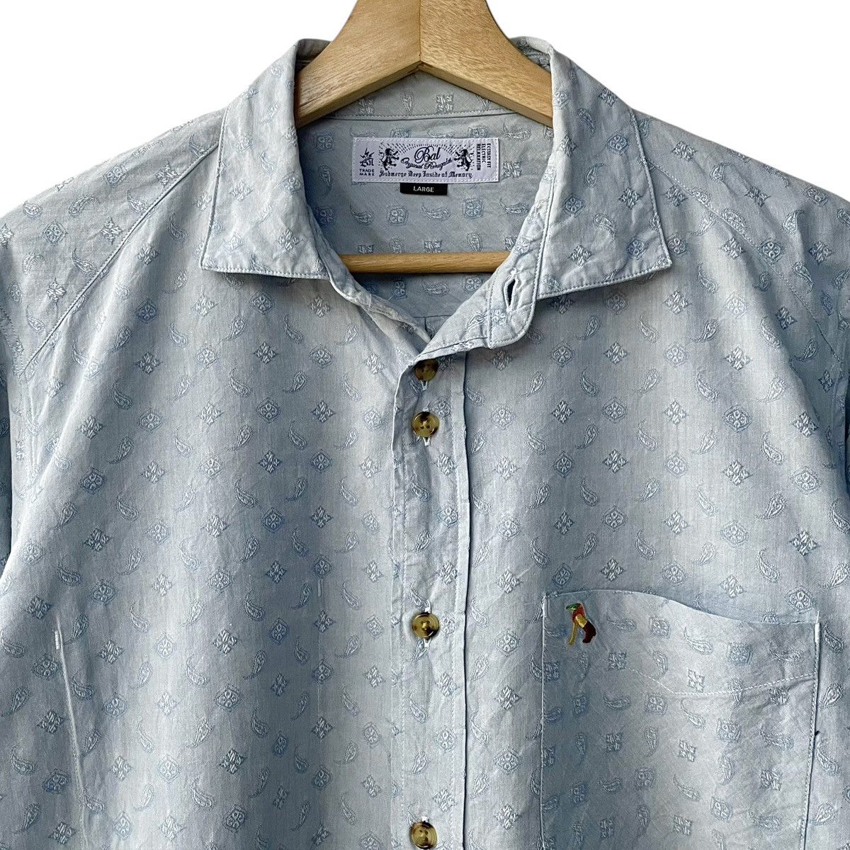BAL Bal. Japan Balance Japan All Over Paisley Casual Shirt Size US L / EU 52-54 / 3 - 3 Thumbnail
