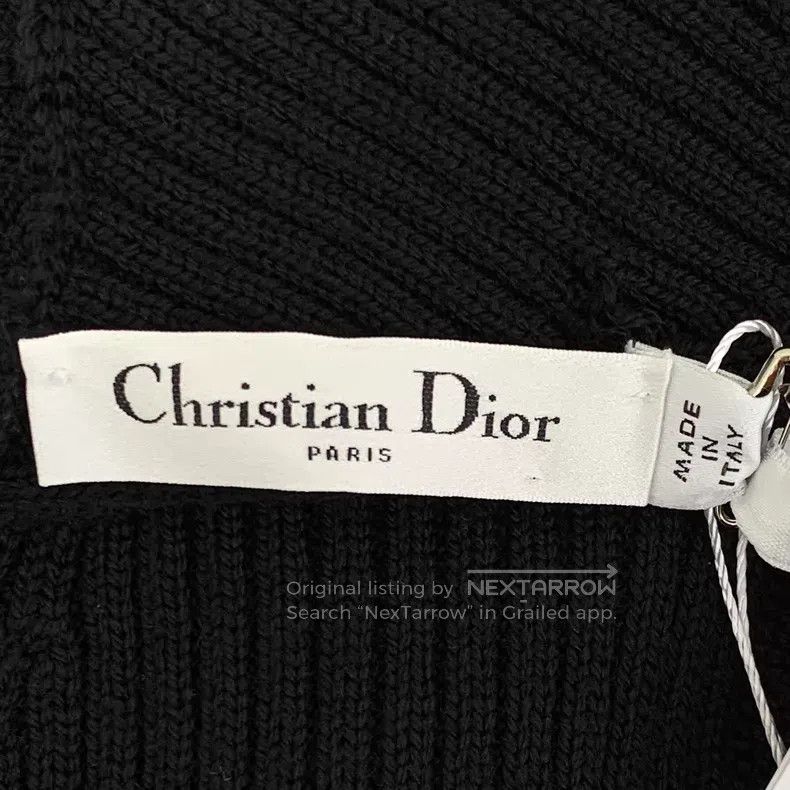 Dior Dior 23 black back hollow tie bow wool round neck sleevele Size XS / US 0-2 / IT 36-38 - 5 Thumbnail