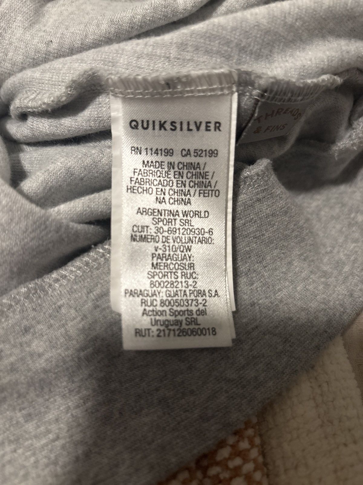 Quiksilver Quiksilver Hoodie W/ Flannel Hood Size US M / EU 48-50 / 2 - 6 Thumbnail