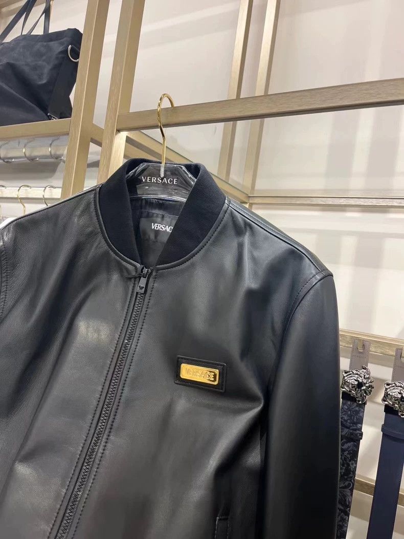 Versace Versace Men's lambskin leather jacket Size US M / EU 48-50 / 2 - 2 Thumbnail