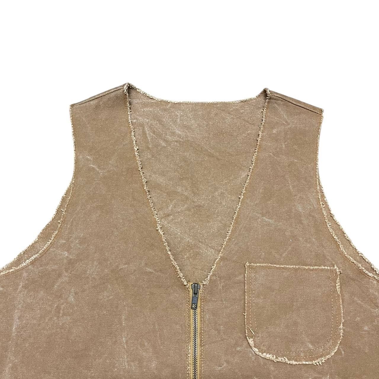 Vintage Vintage Duck Canvas Zipper Vest Size US M / EU 48-50 / 2 - 2 Thumbnail