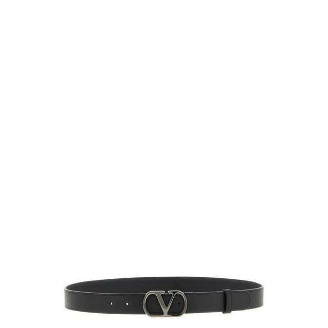 VALENTINO GARAVANI Black Leather 30mm Belt New & Authentic (