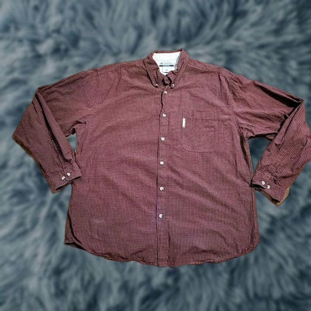 Vintage VINTAGE? Columbia Sportswear Co XX L Button-Down Longsleeve Pocket Collar Shirt 54" EUC Size US XXL / EU 58 / 5 - 1 Thumbnail