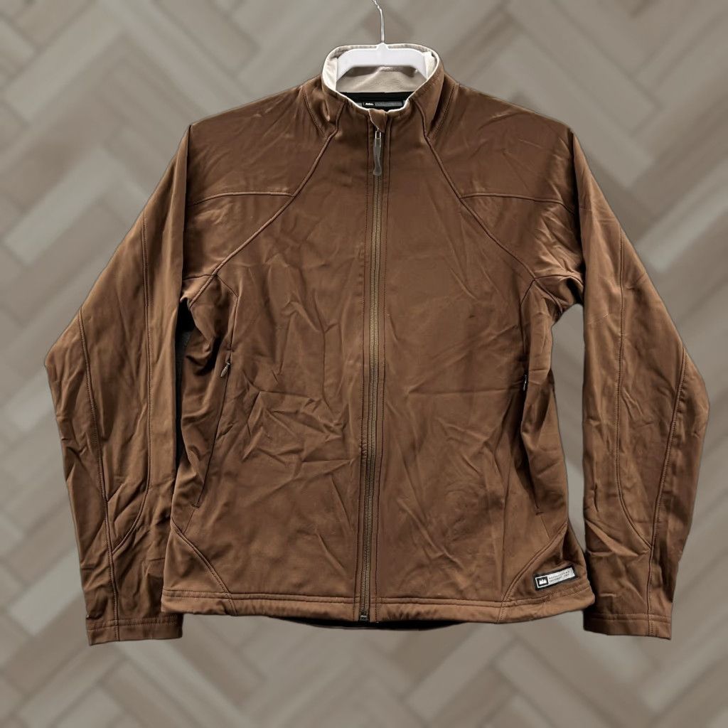 Vintage REI Womens Jacket Brown M Full Zip Packable Softshell Polyester Size M / US 6-8 / IT 42-44 - 1 Thumbnail