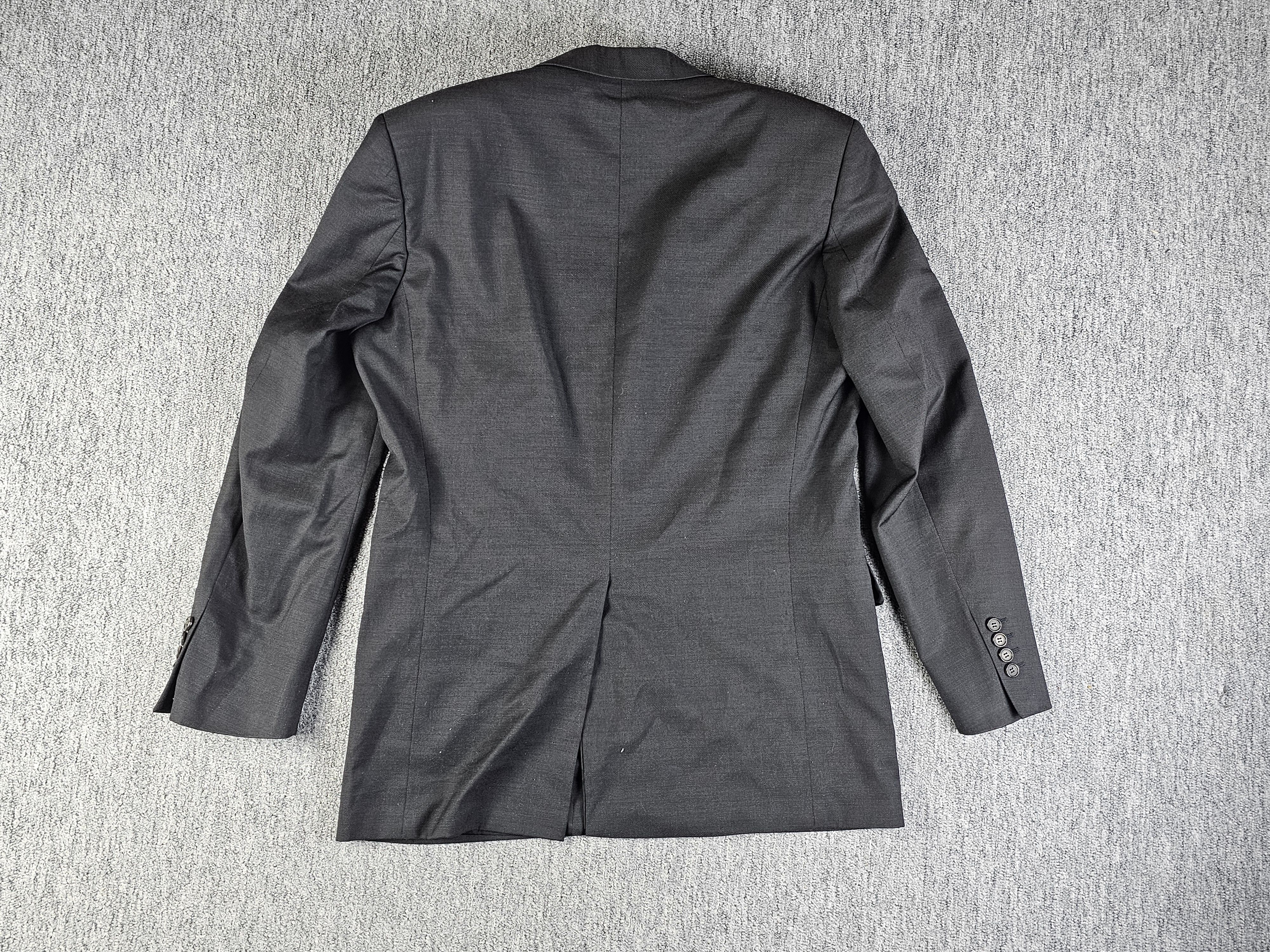 Hugo Boss Hugo Boss Super 100 Virgin Wool Blazer Charcoal Vintage 40R Size 40R - 7 Thumbnail
