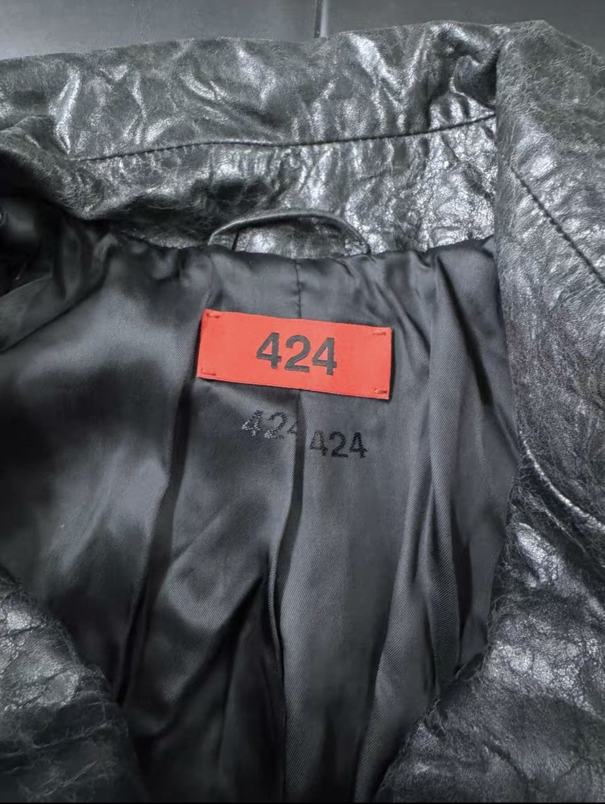 424 424 Leather Coat Size US M / EU 48-50 / 2 - 3 Thumbnail