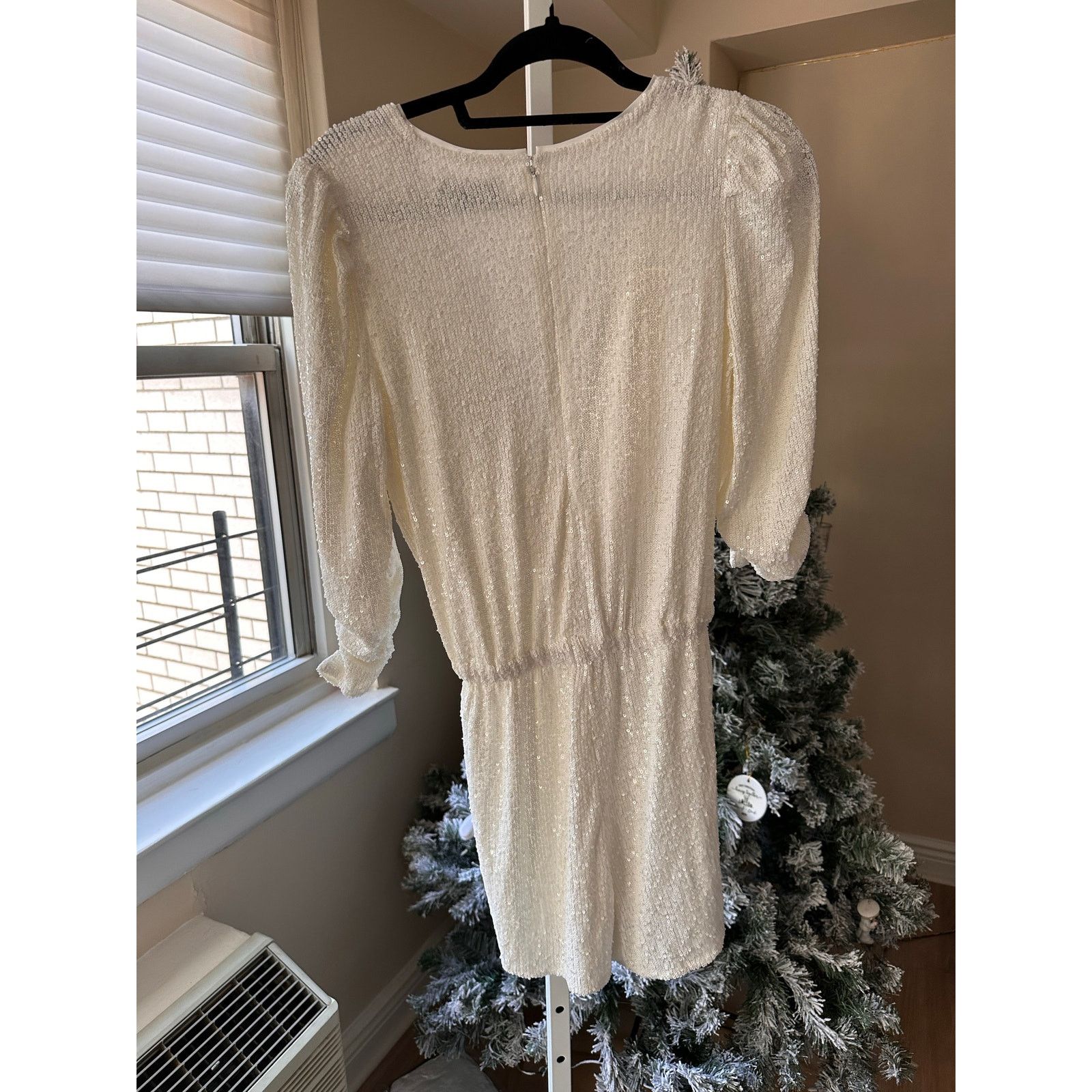 Generation Love NWT Generation Love Allegra Sequin Faux Wrap Jumpsuit White Size S / US 4 / IT 40 - 5 Thumbnail