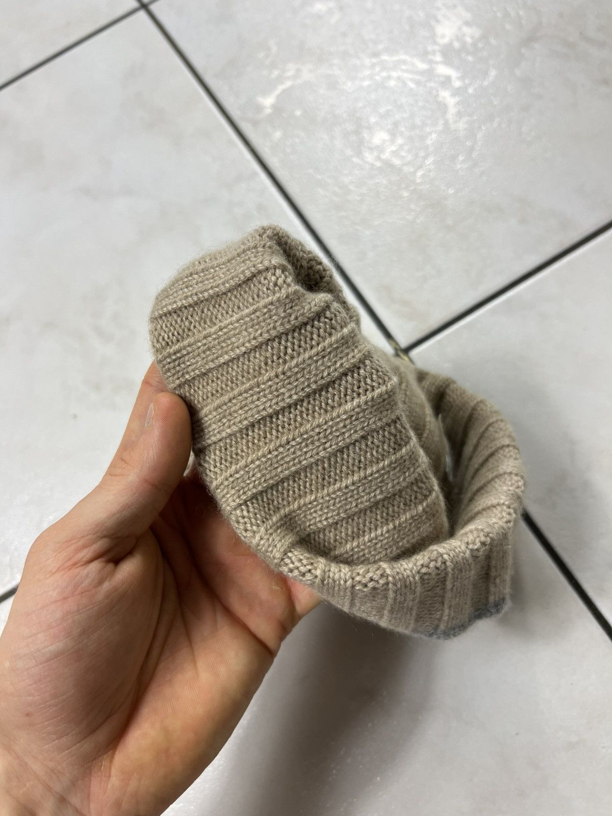 Brunello Cucinelli Brunello Cucinelli 100% cashmere ribbed knit beanie hat cap Size ONE SIZE - 13 Thumbnail