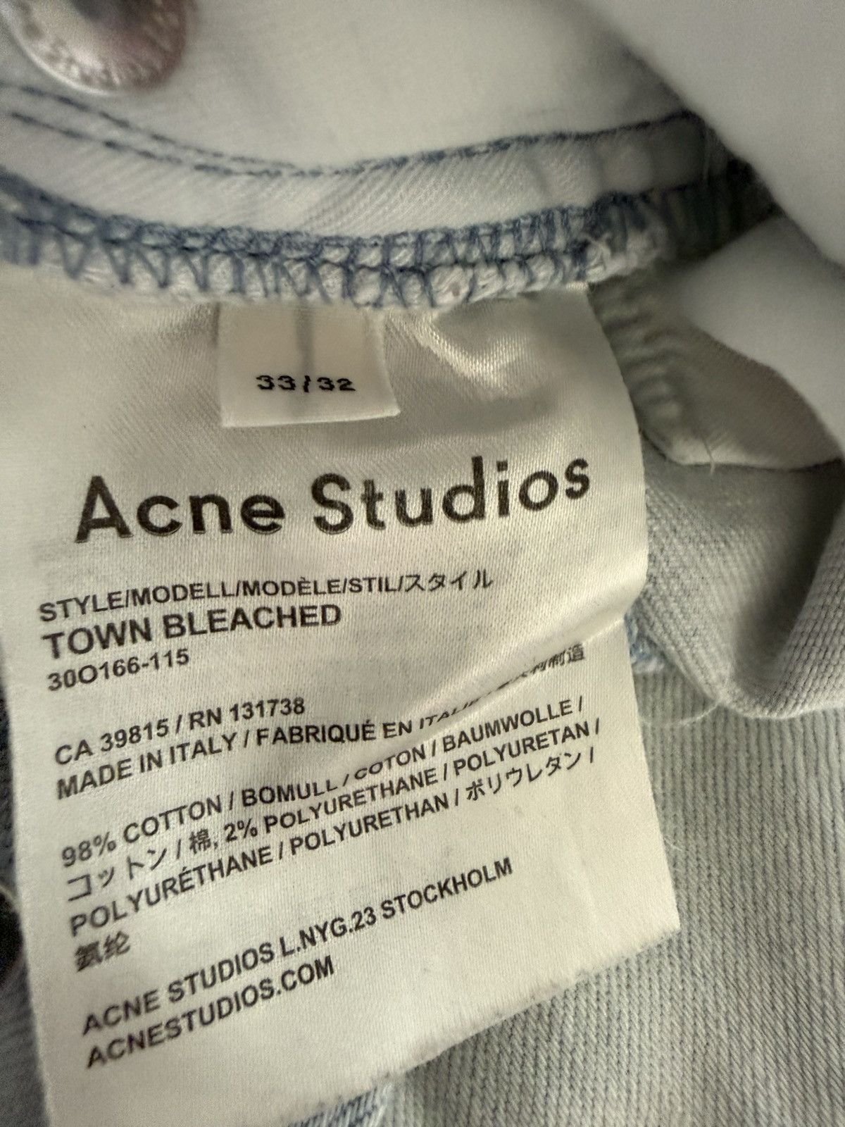 Acne Studios Acne Town Bleached Size US 33 - 3 Thumbnail