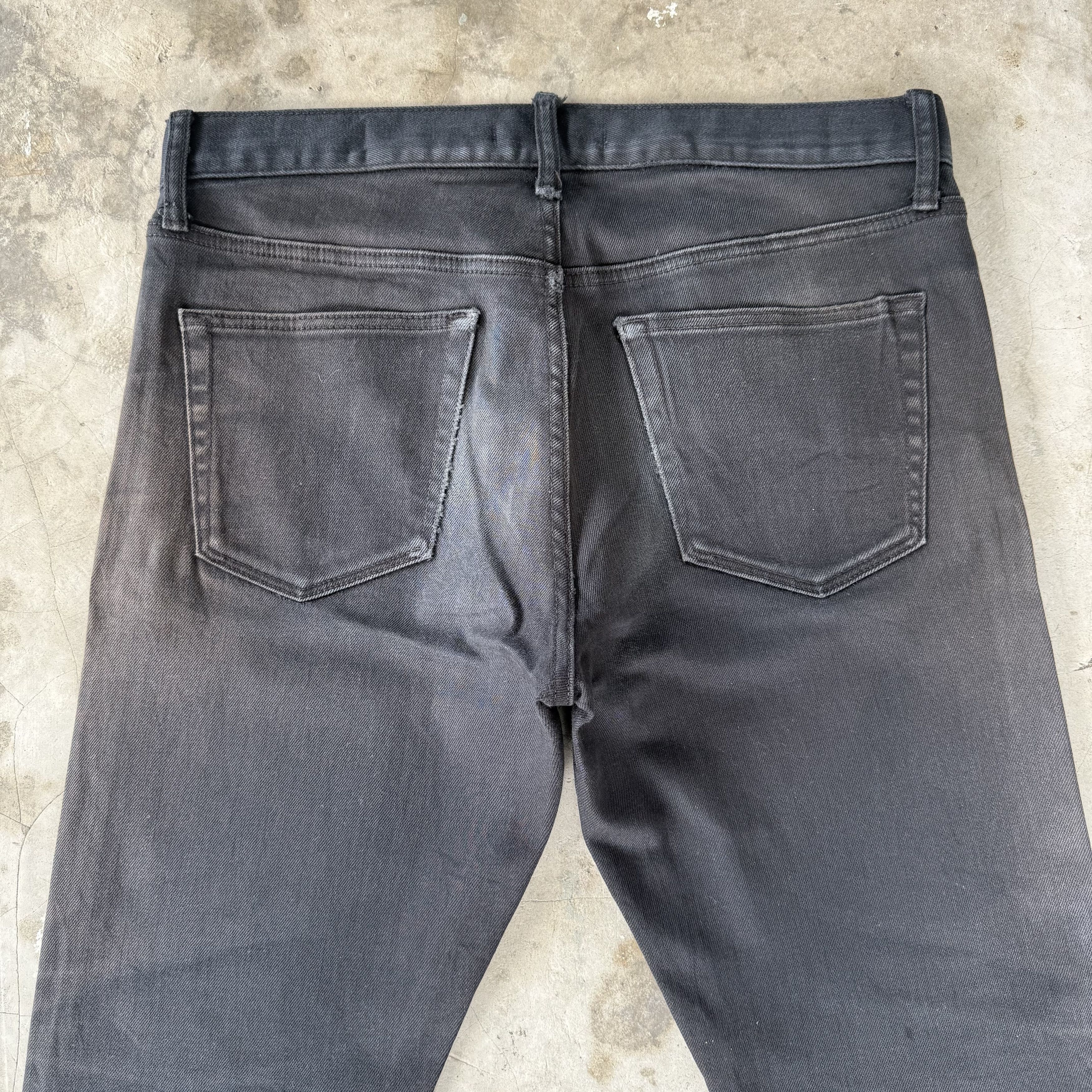 Black Label Vintage Japanese Brand Slim Fit Selvedge Denim Size US 33 - 9 Thumbnail
