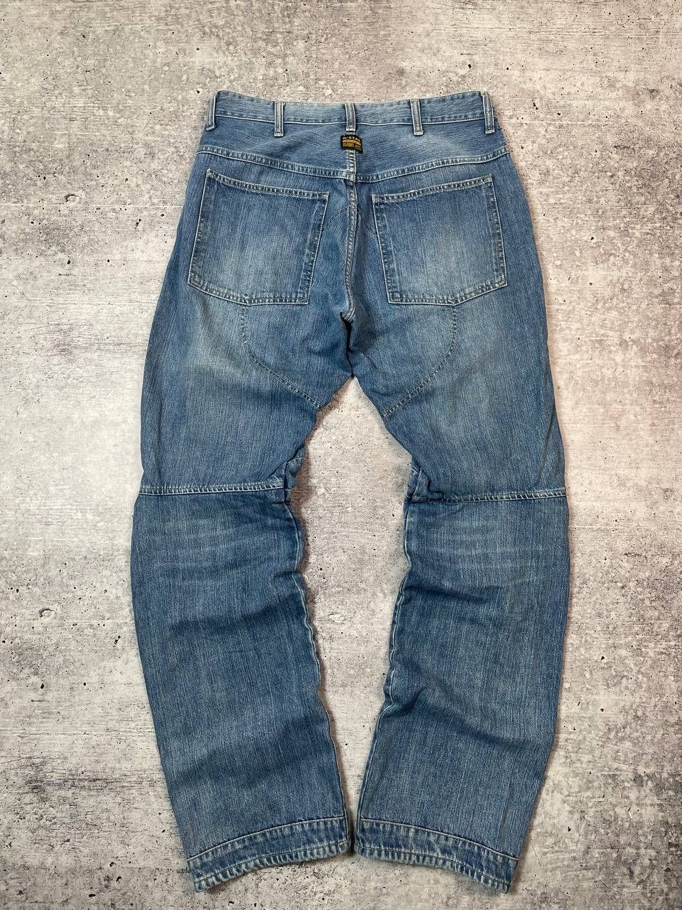 G-Star Vintage G Star Raw Elwood Biker Knee Denim Jeans Y2K Size US 34 / EU 50 - 7 Thumbnail