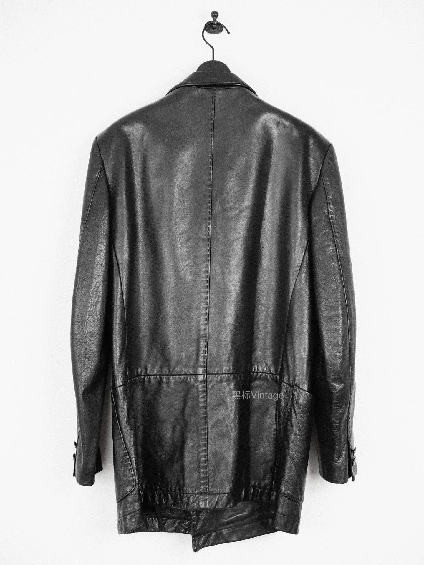 Yohji Yamamoto Yohji Yamamoto 06AW Archive Vegetable Tanned DB Blazer Size US L / EU 52-54 / 3 - 6 Thumbnail