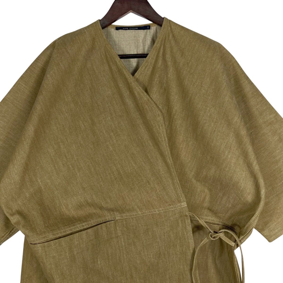 SOFIE D'HOORE Vintage Sofie D’Hoore Belgium Minimalist Cotton Wrap Jacket Size XS / US 0-2 / IT 36-38 - 4 Thumbnail