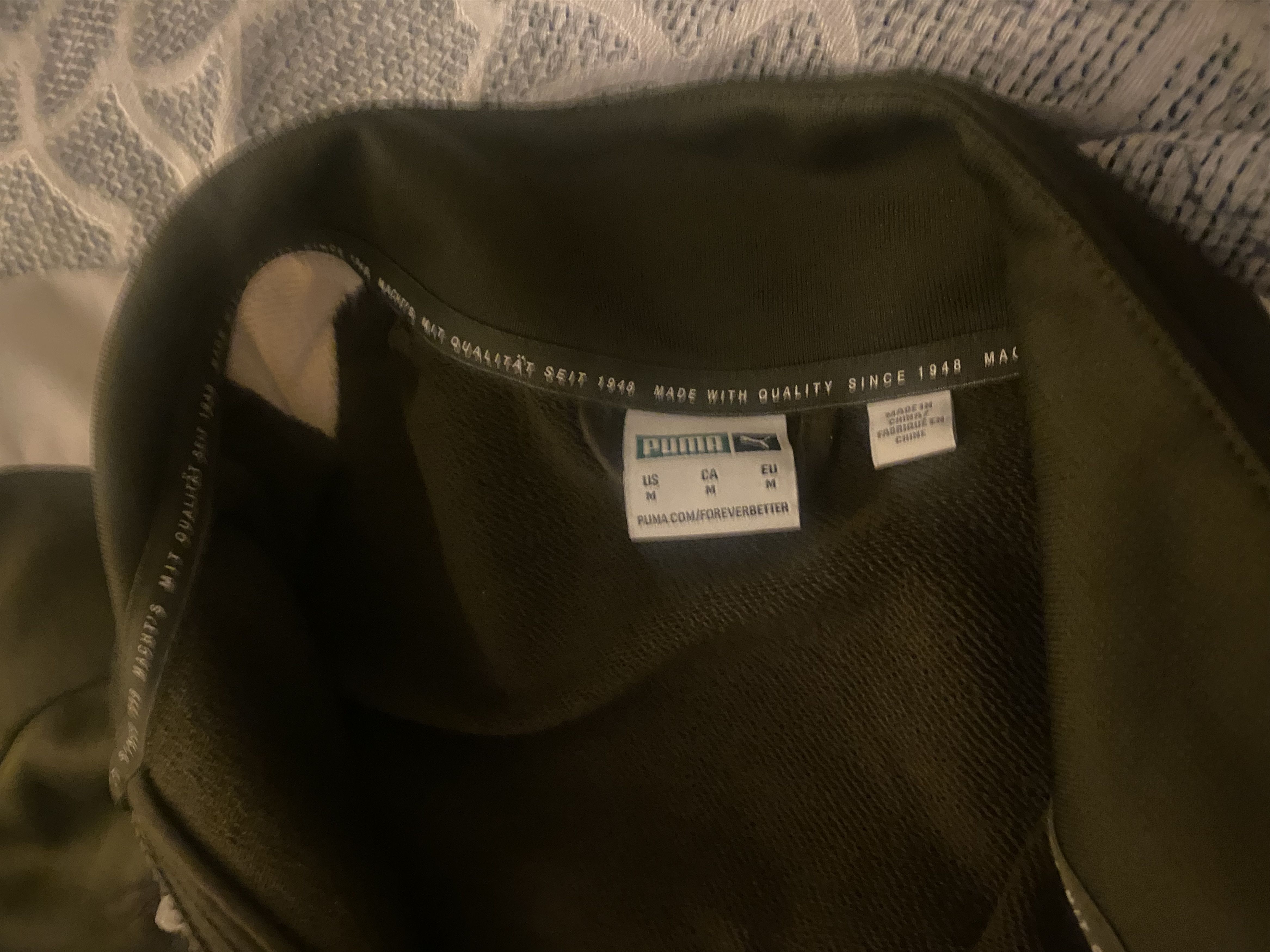 Puma PUMA NYC Track Jacket – Olive Green Size US M / EU 48-50 / 2 - 3 Thumbnail