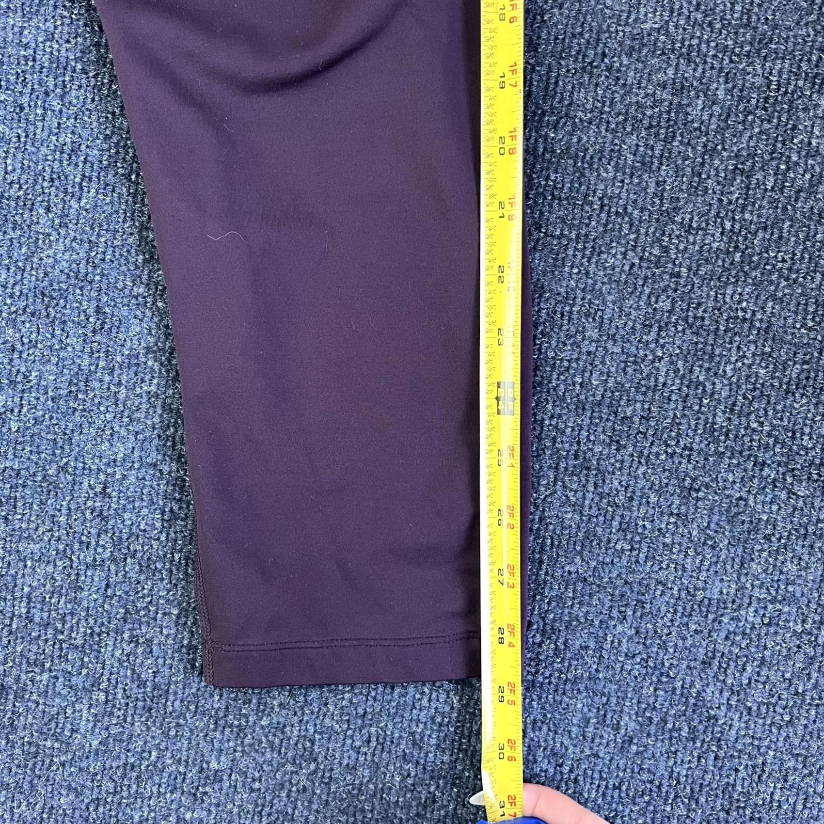 Nike Nike Leggings Womens Medium Purple Dri-FIT Capri Running Yoga Stretch Athletic Size 32" / US 10 / IT 46 - 5 Thumbnail
