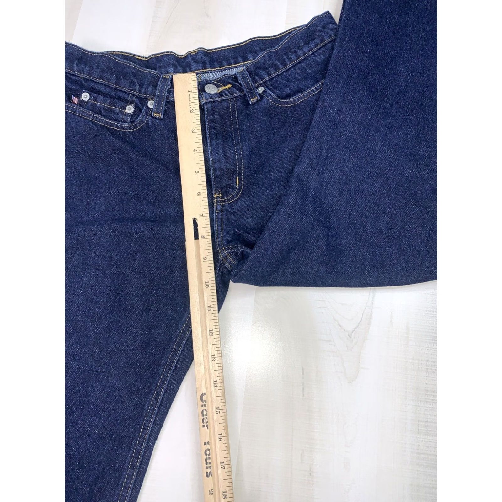 Ralph Lauren VINTAGE Ralph Lauren 67 Bootcut Jeans Womens 4x29-12867 Dark Wash Denim 90s Y2K Size 27" / US 4 / IT 40 - 3 Thumbnail