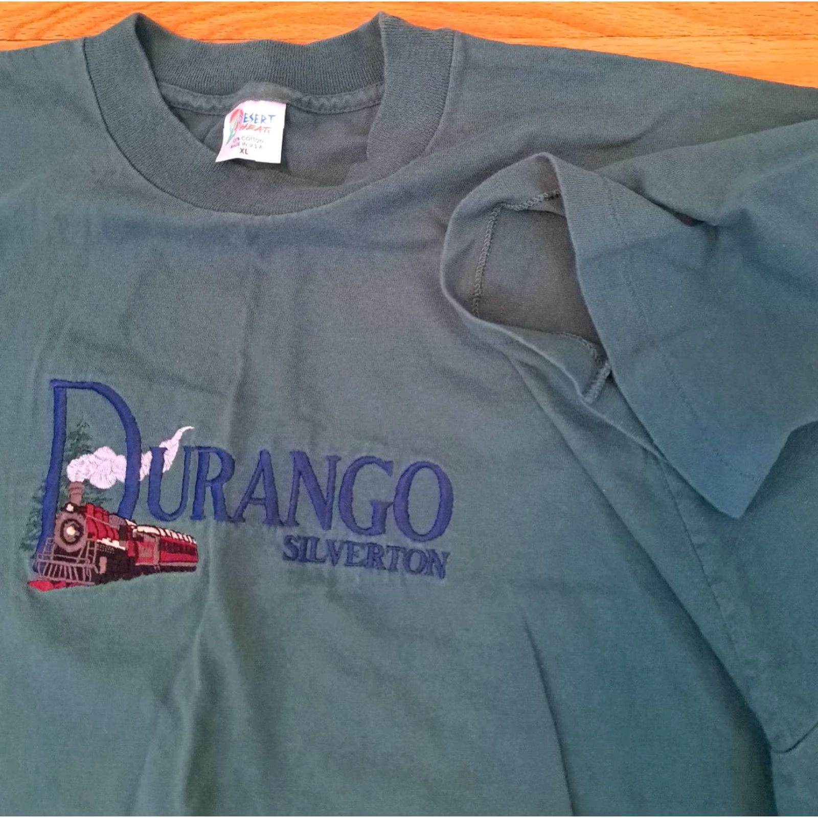 Durango VINTAGE Durango Silverton Embroidered T-Shirt XL USA Single Stitch Desert Heat Shirt Mens Green USA 90s Size US XL / EU 56 / 4 - 3 Thumbnail