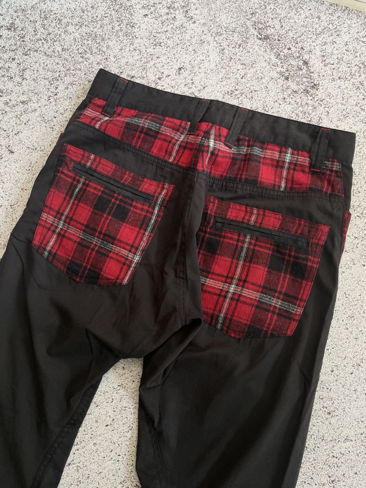 Japanese Brand 2000s Dominates - Plaid Punk Pants Anarchy Goth Emo Size US 30 / EU 46 - 6 Thumbnail