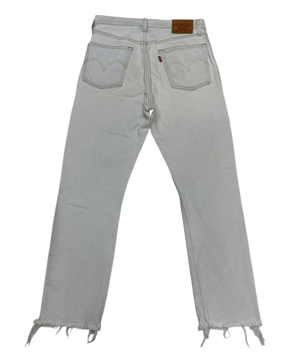 Kapital × Levi's Levis 501 Big E Y2K Straight Leg Cut Distressed Denim Jeans Size US 28 / EU 44 - 2 Thumbnail