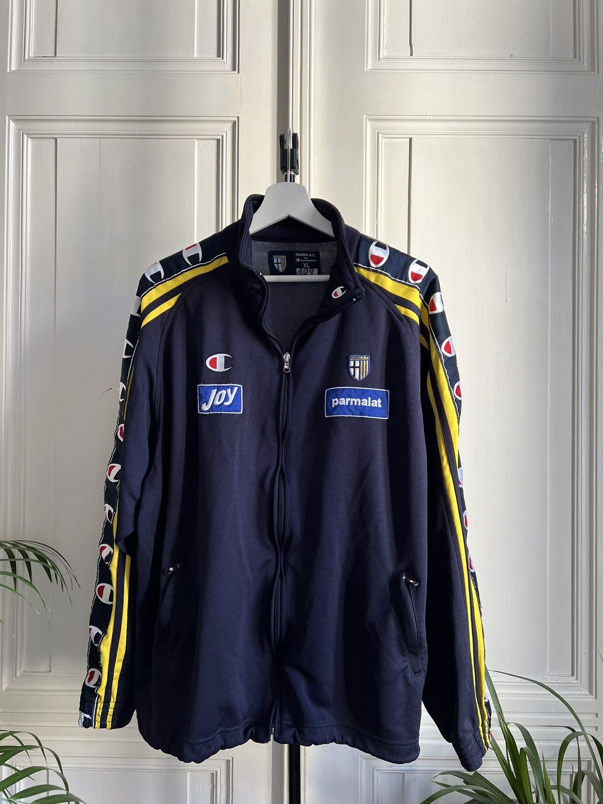 image of Vintage Champion Parma A.c. Jacket in Blue, Men's (Size XL)