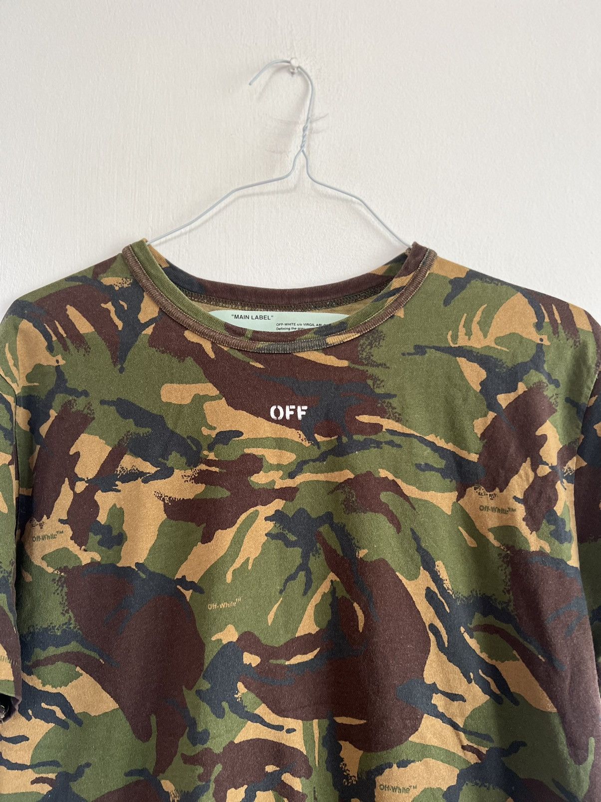 Off-White Off White Camouflage Logo TEE Size US M / EU 48-50 / 2 - 4 Thumbnail