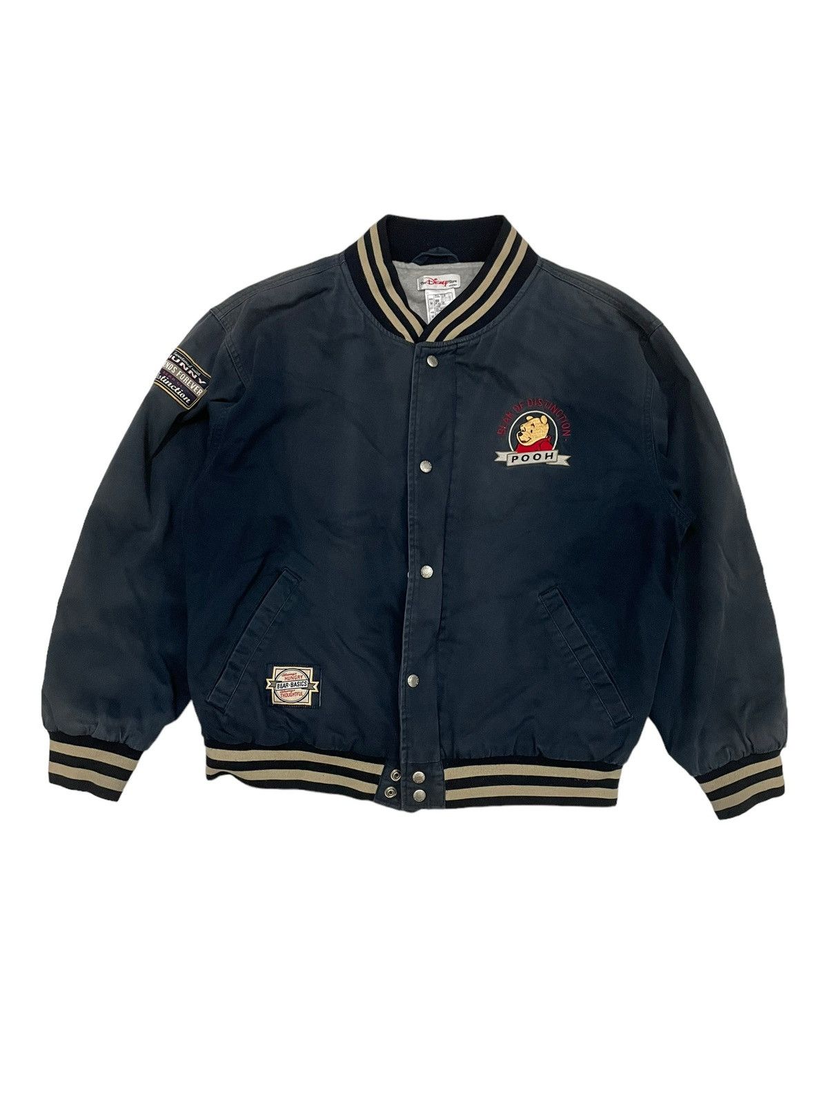 Disney × Japanese Brand × Vintage Vintage Pooh Disney Trahsed Bomber Jacket Size US M / EU 48-50 / 2 - 2 Thumbnail