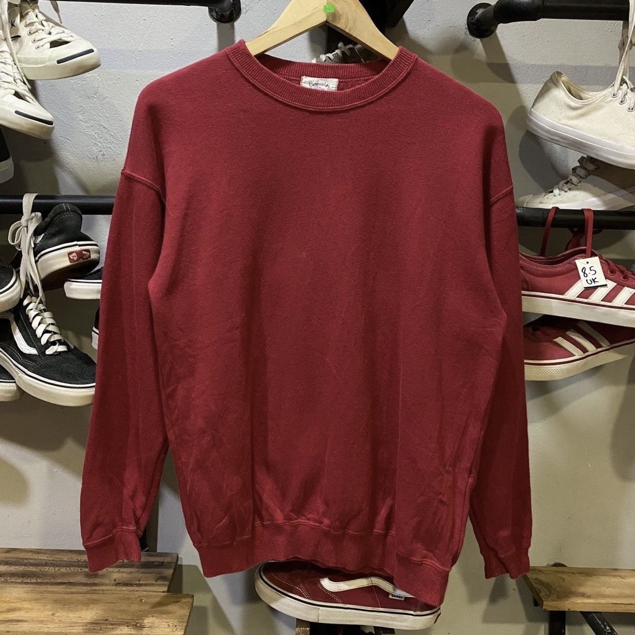 Composition by Kenzo × Japanese Brand × Kenzo Vintage 90s Composition by Kenzo Red Sweatshirts Size US M / EU 48-50 / 2 - 2 Thumbnail