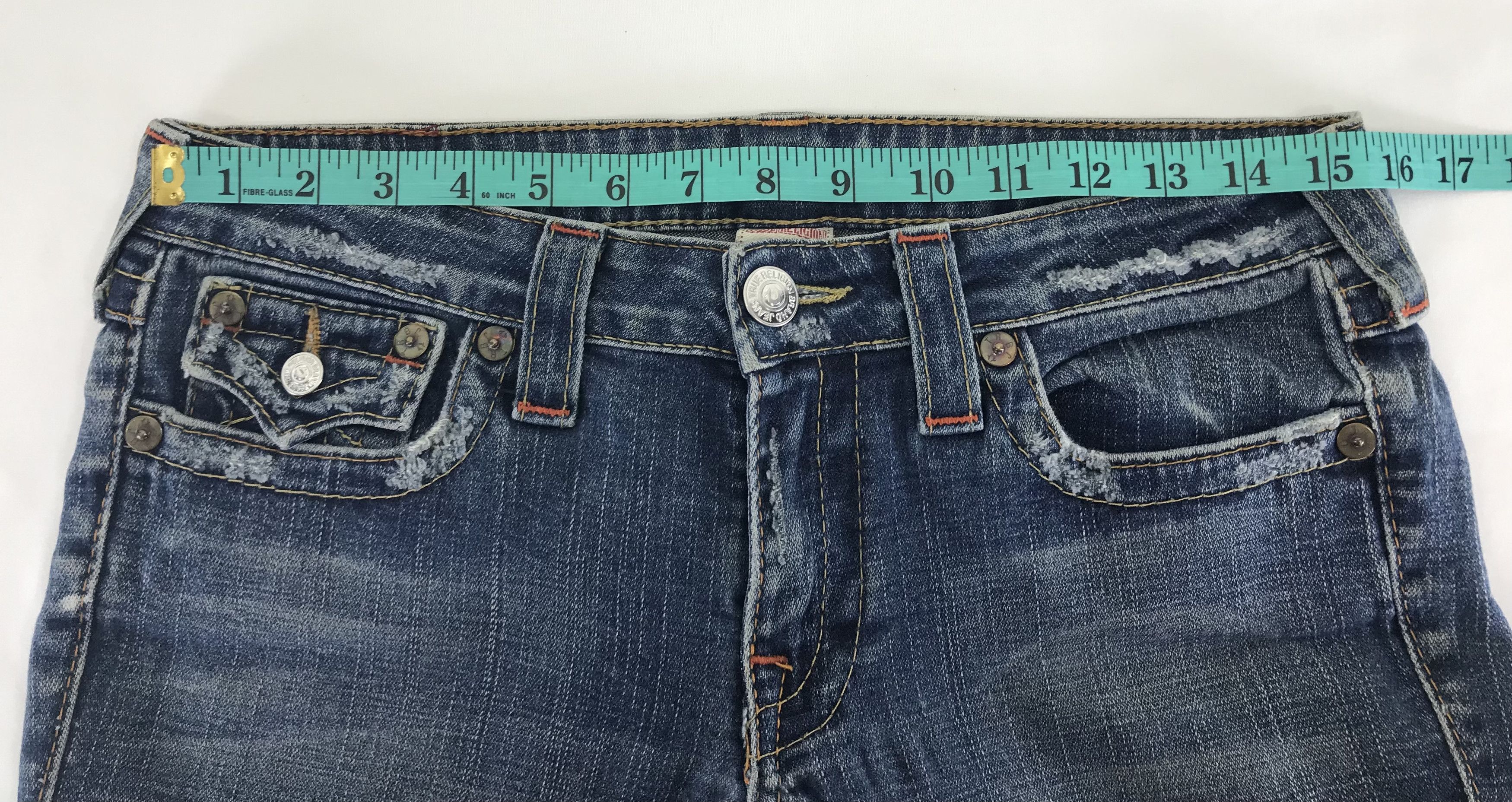 True Religion Vintage USA True Religion Low Rise Super Flare Jeans Size 30" / US 8 / IT 44 - 14 Thumbnail