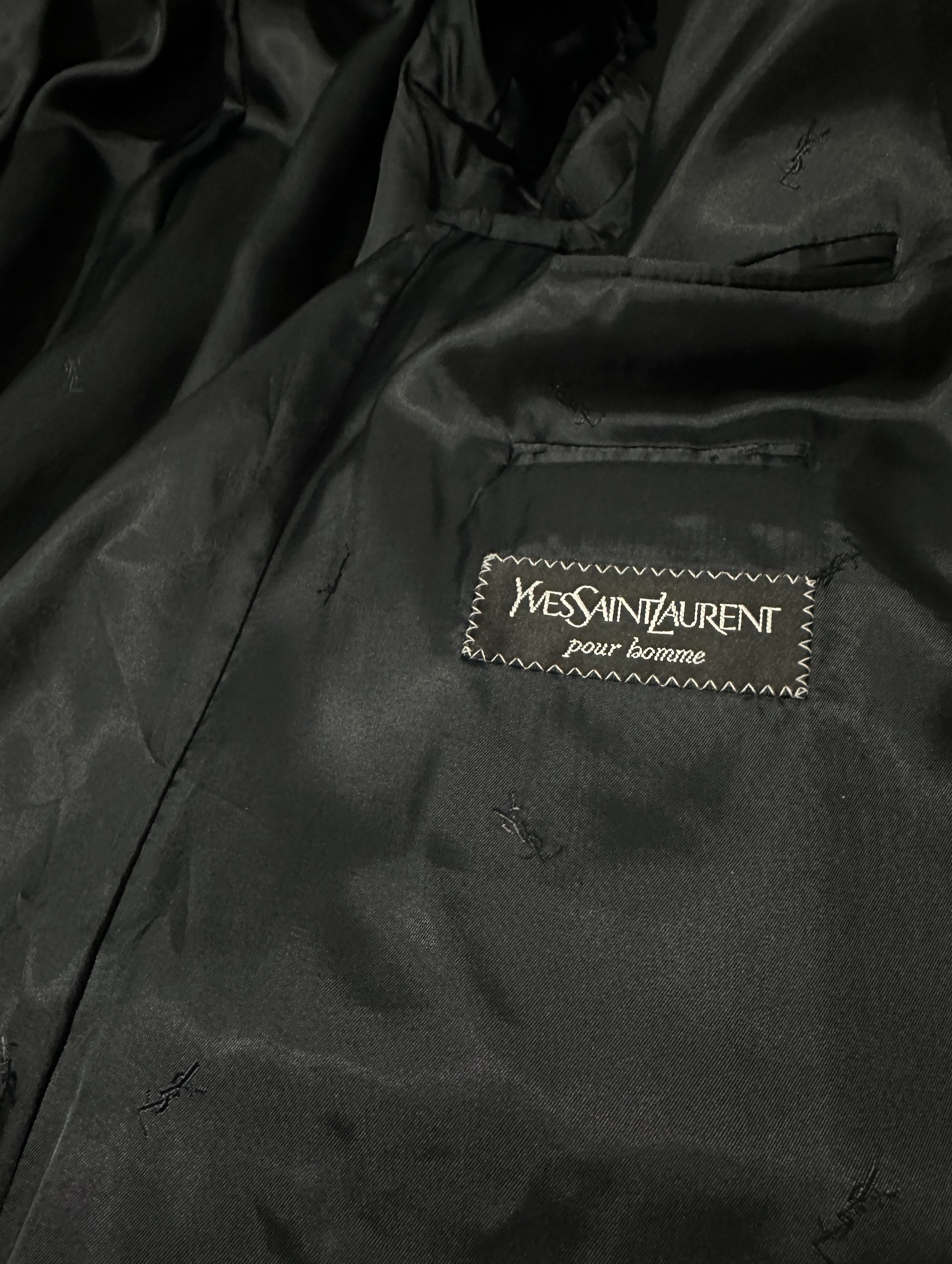 Yves Saint Laurent Black wool blazer Size 52L - 5 Thumbnail