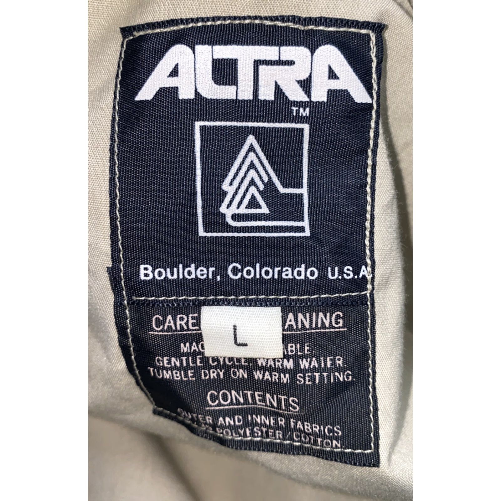 Altra Altra Mens Green Polyester/Cotton Full Zip Hooded Rain Jacket Size L Size US L / EU 52-54 / 3 - 6 Thumbnail