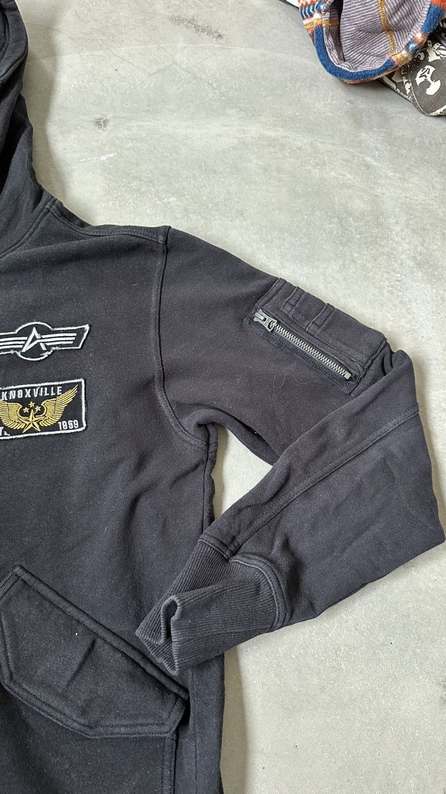 Alpha Industries VINTAGE ALPHA INDUSTRIES MIDZIPPER HOODIE Size US M / EU 48-50 / 2 - 7 Thumbnail