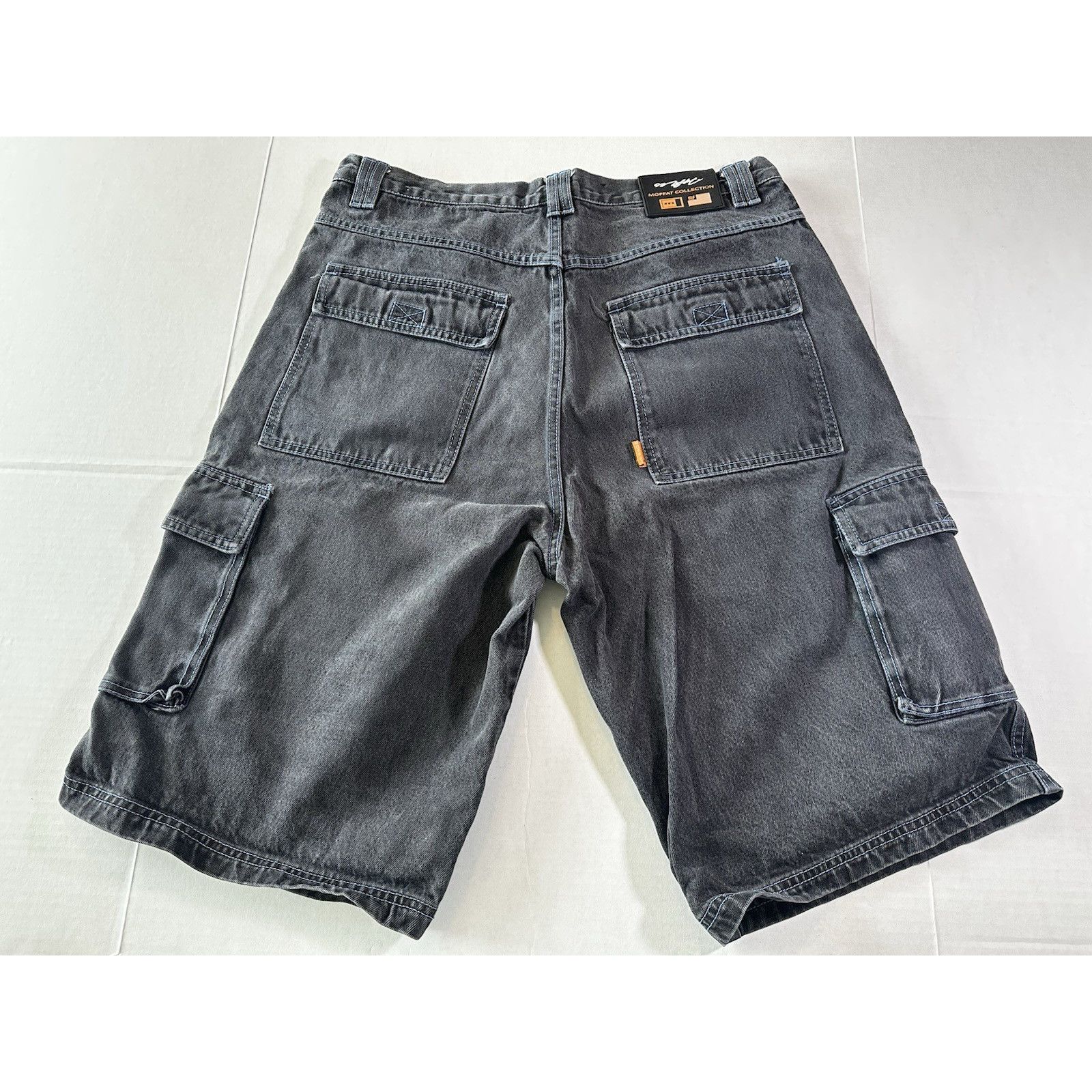 Other Moffat Baggy Cargo Shorts Black Denim sz 38 Hip Hop Y2K 90s Size US 38 / EU 54 - 15 Thumbnail