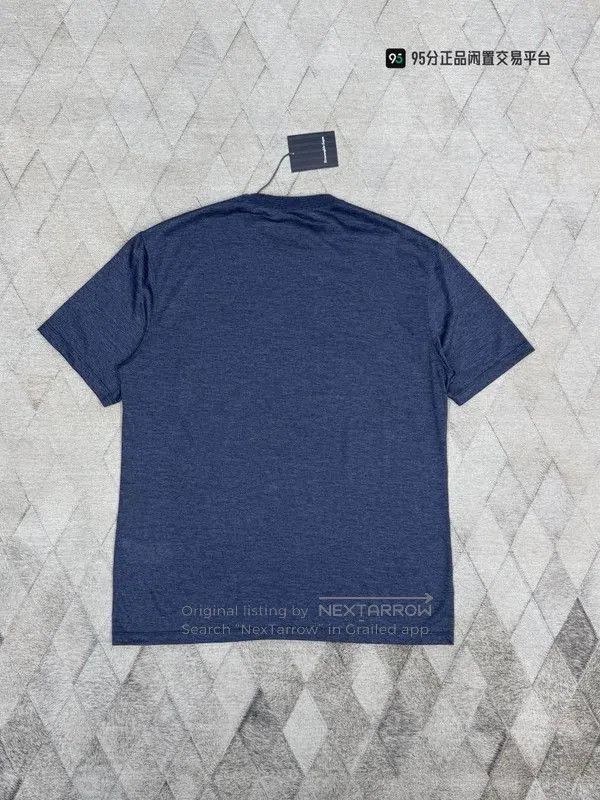 Ermenegildo Zegna Zegna Solid Logo Print Crew Neck T. Size US M / EU 48-50 / 2 - 1 Thumbnail