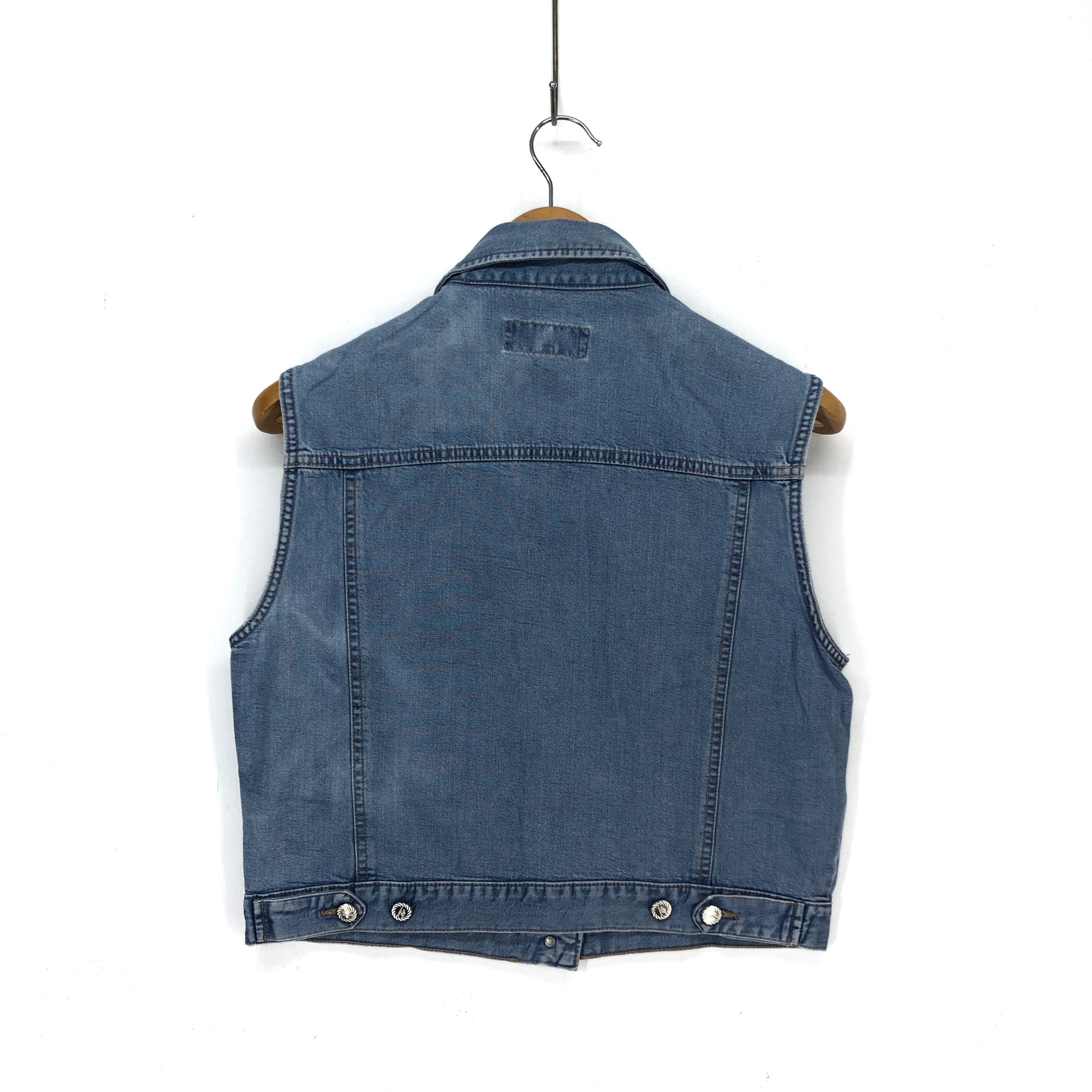 Other BOBSON JEANS Sleeveless Denim Jacket #1320-46 Size M / US 6-8 / IT 42-44 - 5 Thumbnail